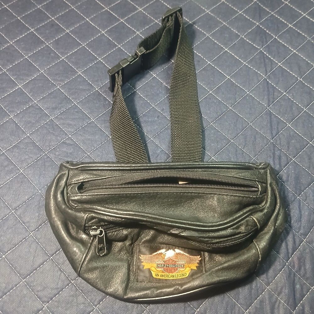 Vintage Harley Davidson Fanny Waist Pack Pre Owned Missing Zipper